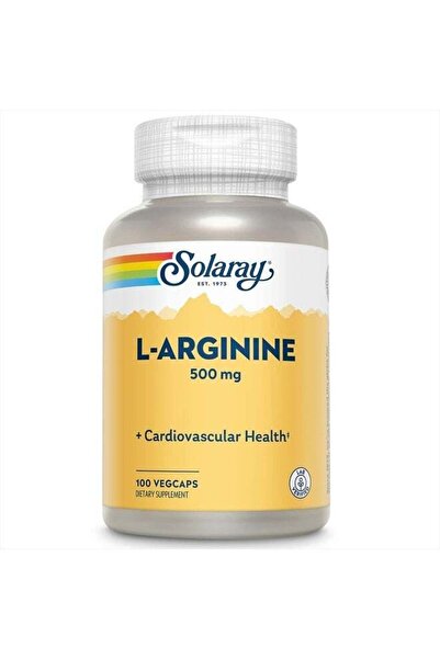 Solaray L-Arginine 500 mg, Nitric Oxide Support, 100 VegCaps