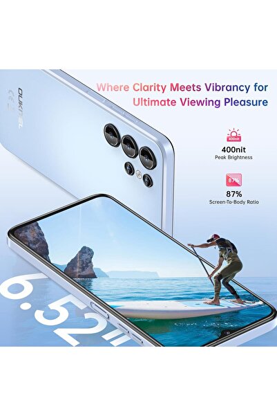 oukitel C1 (2025) Unlocked Phone Octa-Core 16GB RAM+128GB 5150mAh Android 15 Black