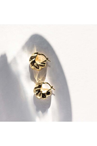 IOSA Bloom Hoops Silver Earrings - 14k Gold Plated