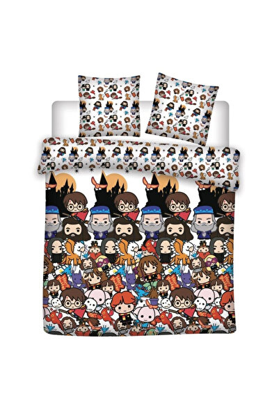 Harry Potter Spellbound Double, Double Duvet Cover 200x200cm, 63x63 cm Microfiber