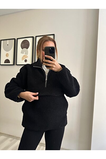 TB Butik Half Zip Plush Swet - Softshell Fleece