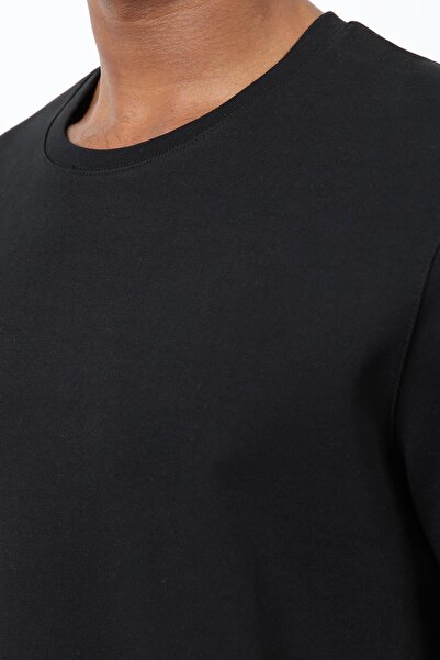 Antioch Black Regular Fit Basic Men's T-Shirt