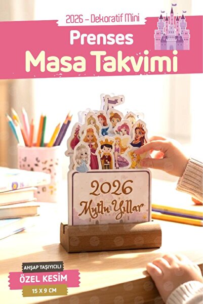 t tuğset etiket 2026 Ahşap Ayaklı Özel Tasarım Takvim, 2026 Takvim Özel Masaüstü Takvim Yılbaşı Hediyesi-T1528-