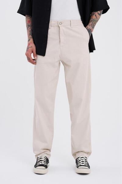 Machinist Ανδρικό παντελόνι τζιν Basic Solid Sand