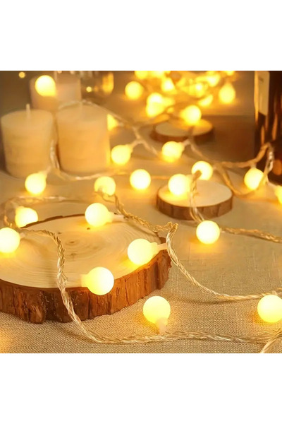 MaffStuff LED Installation 6m, 40 Warm Light Bulbs – Terrace, Garden, Room Decor