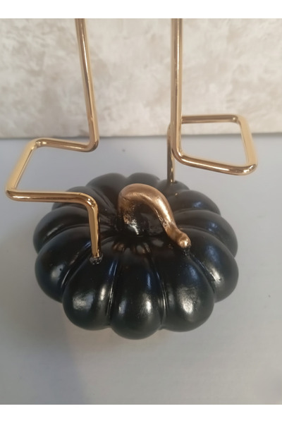 Al Ver Gülüm Pumpkin Figured Paper Towel Holder Kitchen Bathroom Decorative Napkin Holder Modern Roll Towel Stand Gold Color