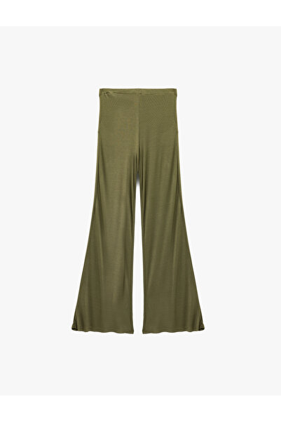 Koton Comfortable Fit Long Wide-Leg Pajama Bottoms