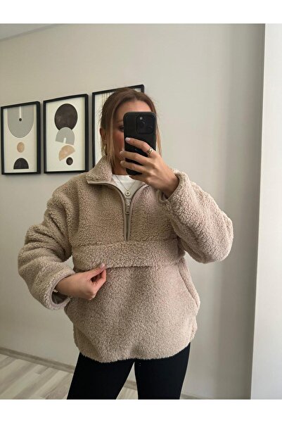 TB Butik Half Zip Plush Swet - Softshell Fleece