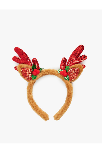 Koton Deer Antler Detailed Sequined New Year's Crown