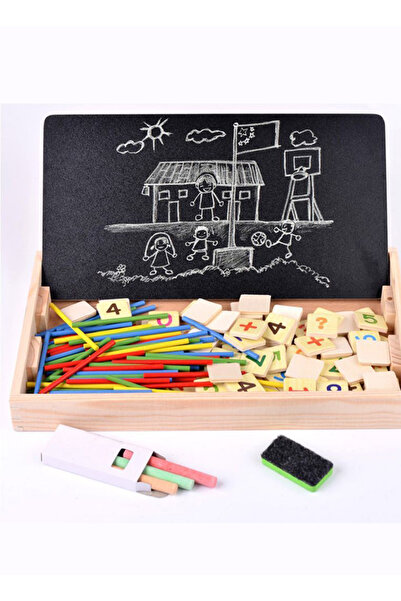 Generic Montessori Wooden Learning Box – Multifunctional Educational Toy with Counting Sticks
