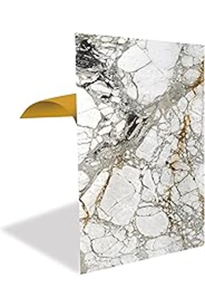 SanalAMCA Store Tink Kendinden Yapışkanlı Yeni Taş Mermer Desenli Pvc Panel, ...