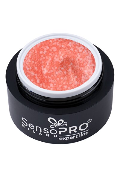 SensoPRO Milano Expert Line FrostedConfetti Nail Builder Gel, - Peach 15ml
