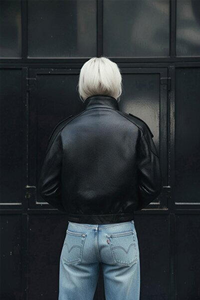 Delpino Oversize Women's Leather Jacket