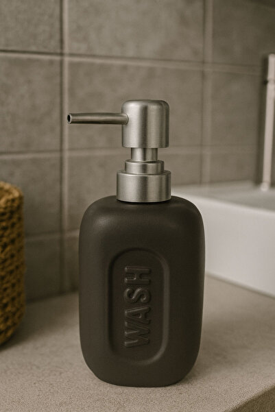 SİHİRLİ AYAKLAR Matte Colored Luxury Modern Liquid Soap Dispenser with Metal Head 17 cm