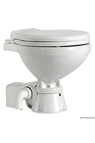 OSCULATI Toaletă electrică silențioasă, 12V, cu capac SoftClose, panou de control și racord pentru duză de pulverizare