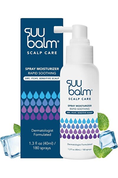 Suu Balm رذاذ ترطيب سريع لفروة الرأس لتخفيف الحكة (40 مل)