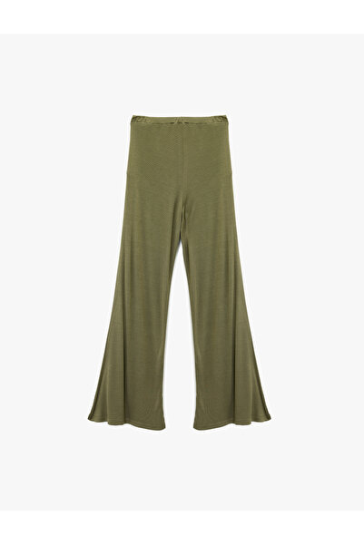 Koton Comfortable Fit Long Wide-Leg Pajama Bottoms