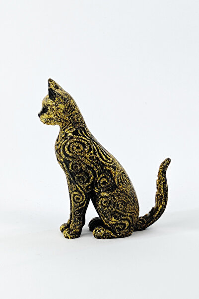 ChillOutlet Decorative Cat Gold 19x13x7 cm