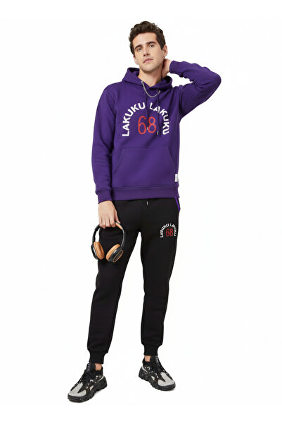 STITCH by MH Men's "LAKUKU 68" Premium Fleece Hoodie & Cargo Jogger Set .24years / Chest 46"