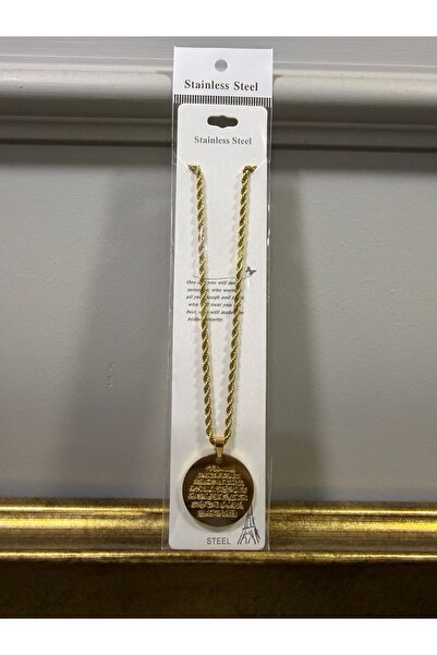 Store One Hundred Percent Steel Ayetel Kursi Necklace