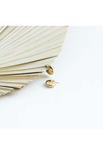 IOSA Silver Crescent Huggies Earrings