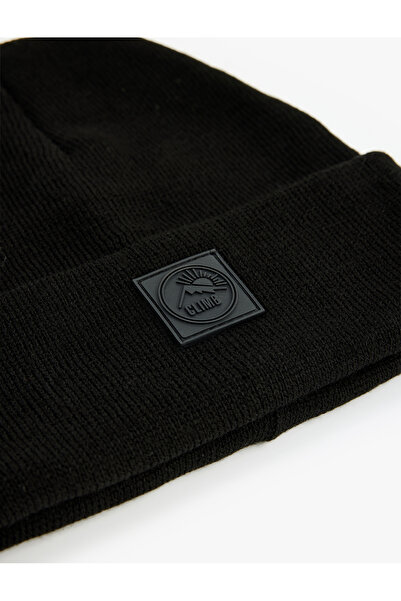 Koton Basic Layered Beret with Label Detail