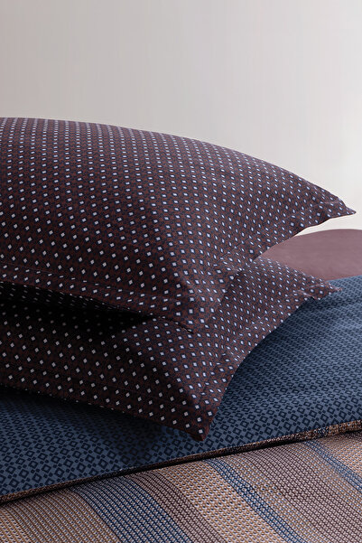 Yataş Kelt Satin Double Duvet Cover Set - Navy Blue