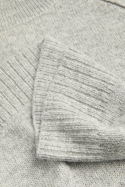 JJXX Women's / Girls' Light Gray Melange Sweater Model Code: (12282055) Jxellınora Raglan Roll Neck Knit Ln