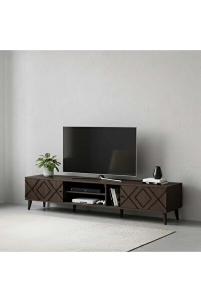 BAITY Brown Malaysian Wood TV Table - 200 cm