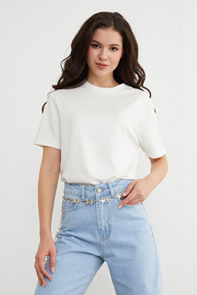 Fulla Moda Basic Crew Neck Modal T-Shirt