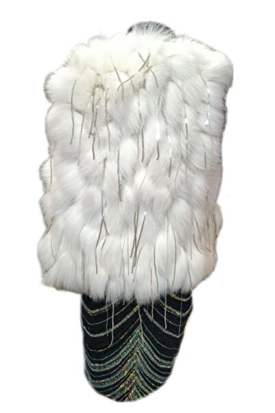 OEM Vesta blana naturala de vulpe, marime universala