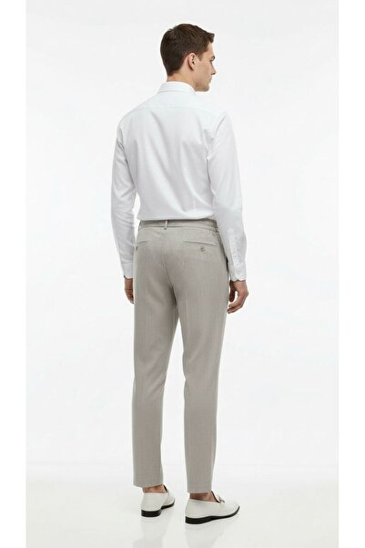 Plus Scorpion Men's Lace-Up Elastic Waist Slim Fit Fabric Trousers – Comfortable Fit, Casual & Stylish Combination Pants