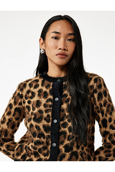 Koton Leopard Women's Cardigan 26Ky59003474