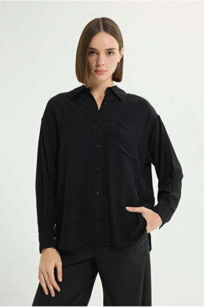 Love My Body Cep Detaylı Gömlek Yaka Gömlek