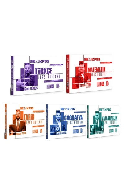 Ankara Kitap Merkezi Benim Hocam 2026 KPSS Video Ders Notları Seti 5 Kitap