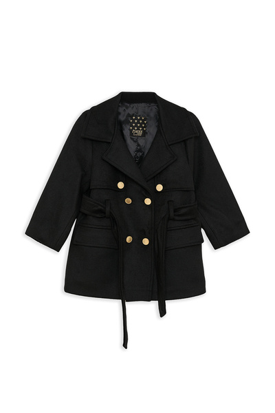 Tyess Girl Black Coat