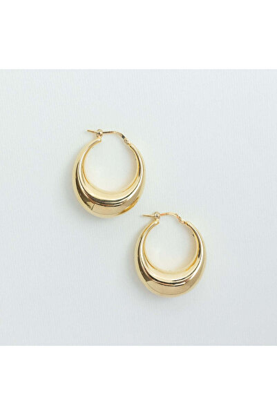 IOSA Crescent Hoops Silver Earrings