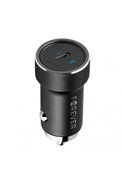 Forever Car Charger CC-06, 20W, 3A, 1 x USB-C, Black