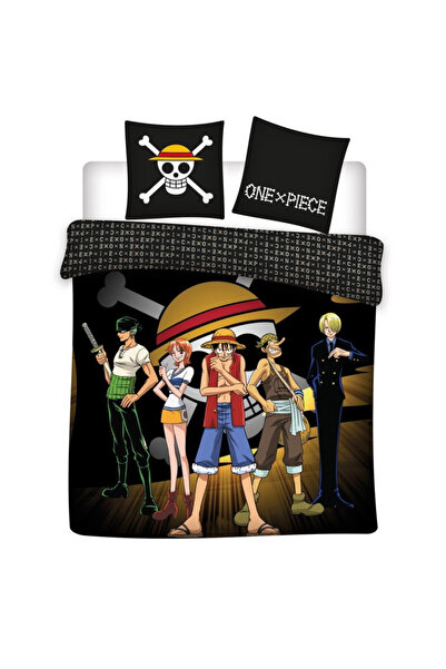 ONE PİECE Captain Luffy dublu, dublu cuvertură de pat 240×220cm, 65x65 cm
