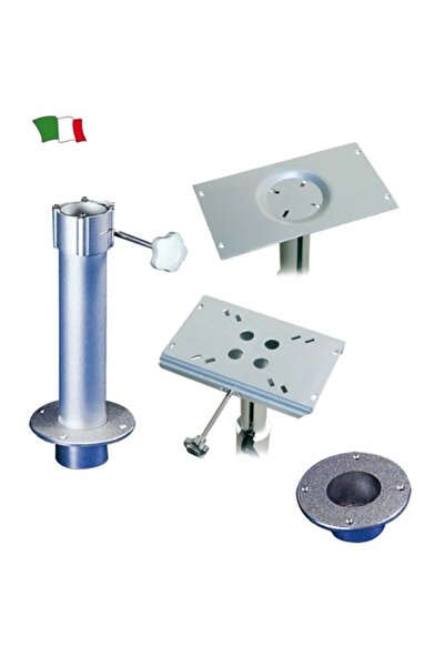 GFN Detachable Chair Leg, Aluminum, Tube Diameter 80 mm, Height 430/150 mm, Base 180 mm