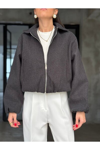 Marbella Women's New Season Bomber Cashmere Short Coat Jacket