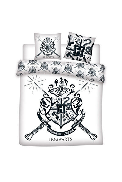 Harry Potter White double, double bedspread 240×220cm, 65x65 cm