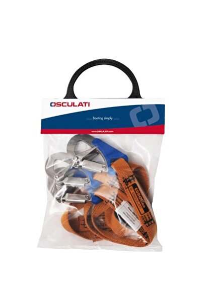 OSCULATI EuroLightline safety line with 2 hooks, safety lock, 2 m, CE certified