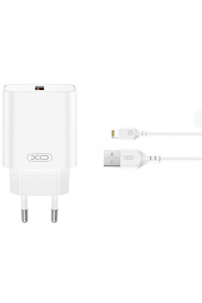 Apple XO Design CE33 Lightning Cable Charger, 18W, 3A, 1 x USB-A, White