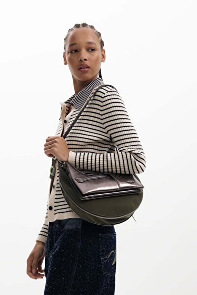 Desigu Medium detachable two-tone bag