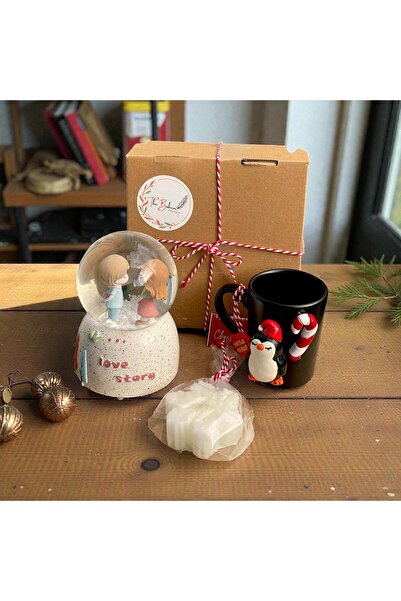 THE BOHEMM Yılbaşı Konsept Kupa Karküresi Mum Hediye Kutu