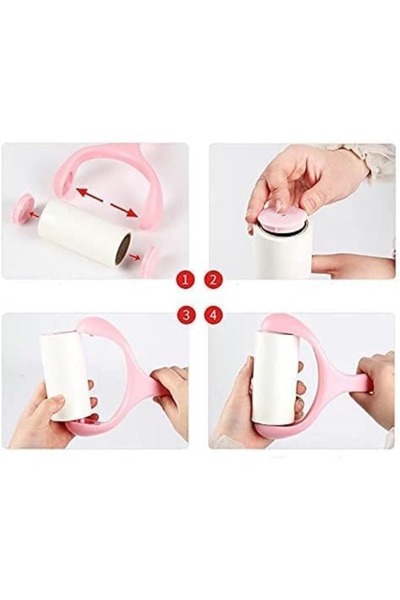 Generic Lint Roller, Super Sticky Pet Hair Remover Kit with 9 Refills, Adhesive Lint Brush for Clothes,