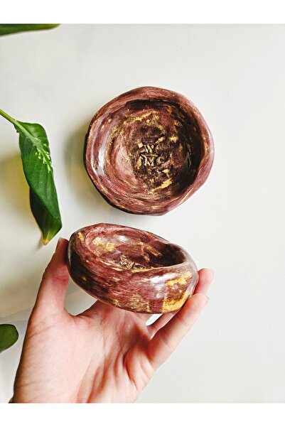 WEBBMODA Handmade Set of 2 Presentation Appetizer Plates