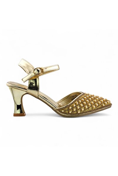 Sunrise حذاء بكعب وحزام للكاحل مزين باللؤلؤ