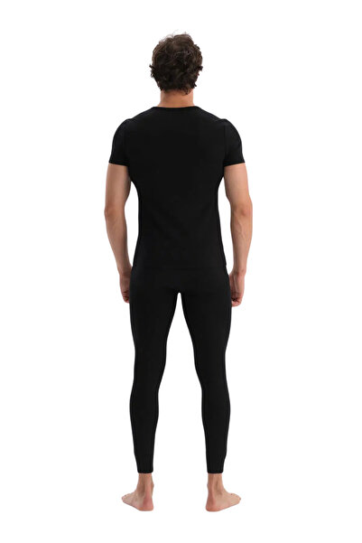 Dagi Men's Thermal Single Top, Round Neck, Short Sleeve, Thermal Underwear 47% Polyester, 47% Viscose, 6% Lycra